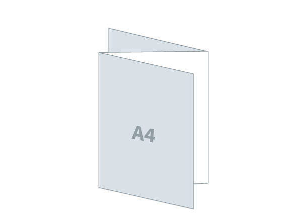 Falzflyer 3 x A4 - 3D UV Spot: 630x297 / 210x297 mm - Zickzackfalz (D1)
