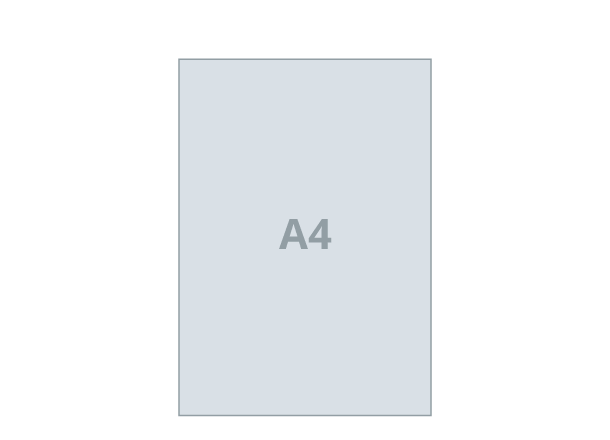 Broschüre A4 - Standard: 210x297 mm, Hardcover, Wire-O-Bindung (D4)
