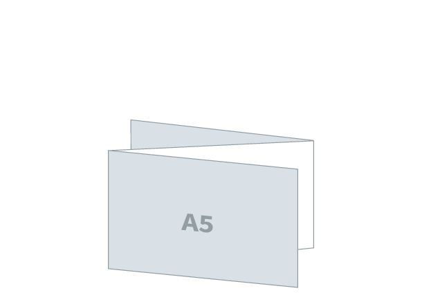 Falzflyer 3 x A5 - 3D UV Spot: 630x148 / 210x148 mm - Zickzackfalz (D3)