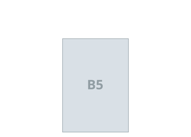 Buch B5 - Hoch: 176x250 mm - Softcover / geleimt (D8X)