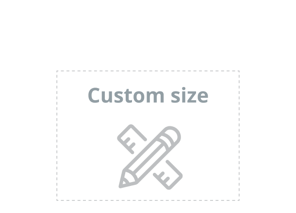 Postkarte - Standard: custom size (D)