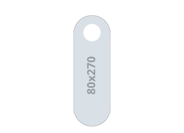 Doorhangers: 80x270 mm (D8)
