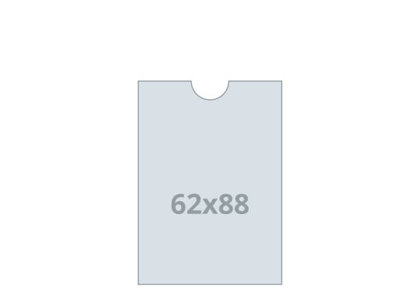 Key Card Holder: 62x88 mm (D15)