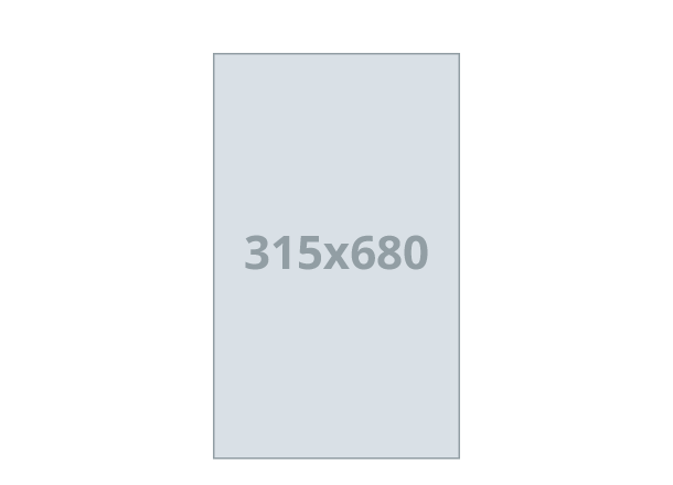 Einblattkalender XL: 315x680 mm (D1S)