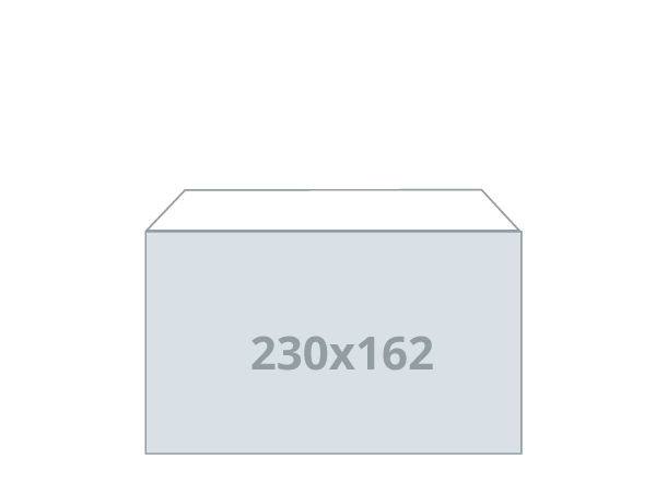 Briefumschlag C5: 230x162 mm, ohne Fenster (D)
