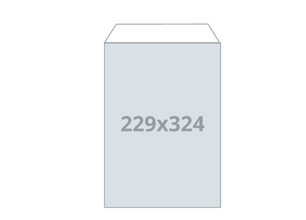 Briefumschlag - tasche C4: 229x324 mm, ohne Fenster (D)