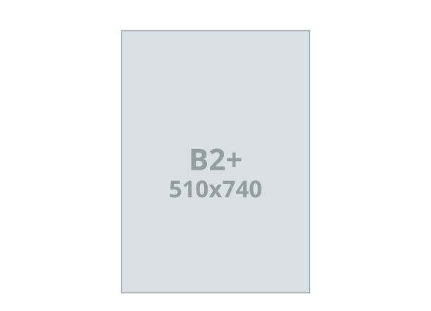 Plakat B2+: 510x740 mm (D1X)