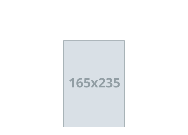 Broschüre 165x235 - Hoch: 165x235 / 330x235 mm, Wire-O-Bindung (D8)