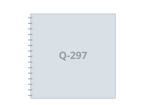 Planer Q-297: 297x297 / 594x297 mm, Wire-O-Bindung (D2)