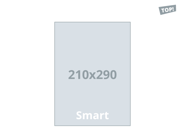 Broschüre Smart - 3D UV Spot: 210x290 mm - Softcover / geleimt (D5X)