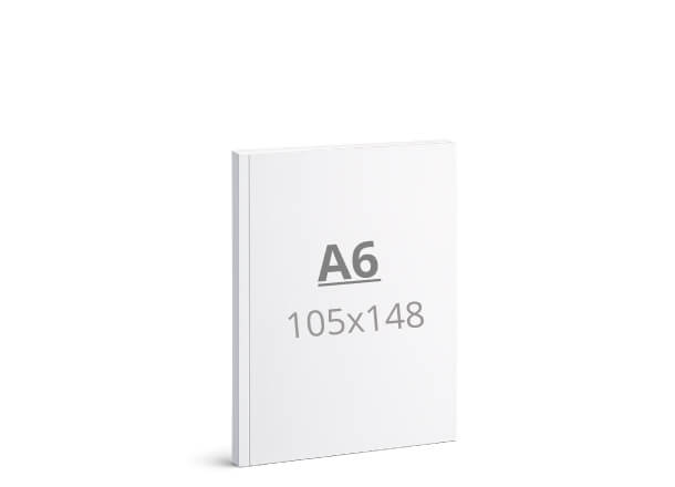 Broschüre A6: 105x148 mm - Softcover / geleimt (D18)