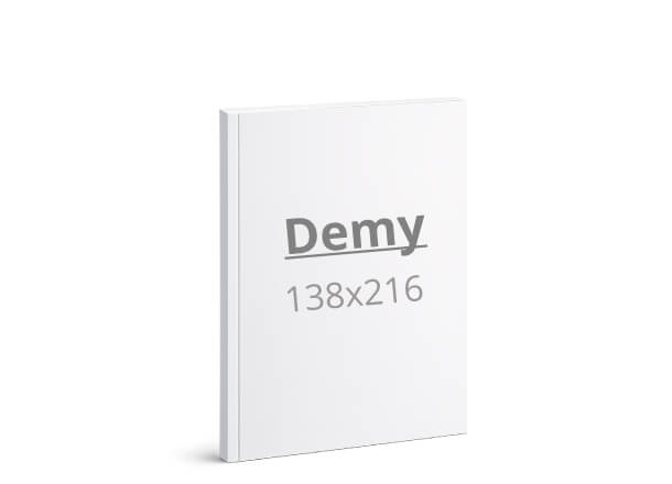 Broschüre Demy: 138x216 mm - Softcover / geleimt (D10X)