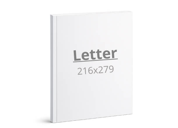 Broschüre Letter: 216x279 mm - Softcover / geleimt (D5X)