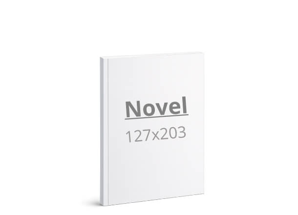 Broschüre Novel: 127x203 mm - Softcover / geleimt (D10)