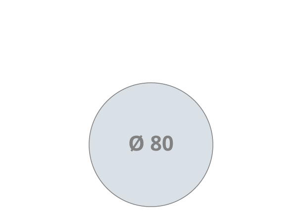 Coaster: Ø 80 mm (D18)