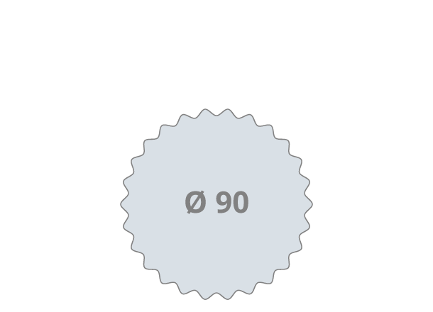 Coaster: Ø 90 mm (D18)