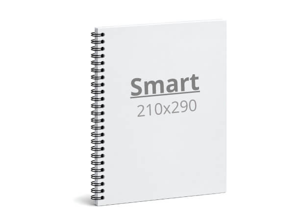 Notizbuch Smart: 210x290 / 420x290 mm, Wire-O-Bindung (D5X)